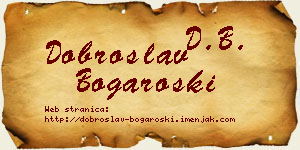 Dobroslav Bogaroški vizit kartica